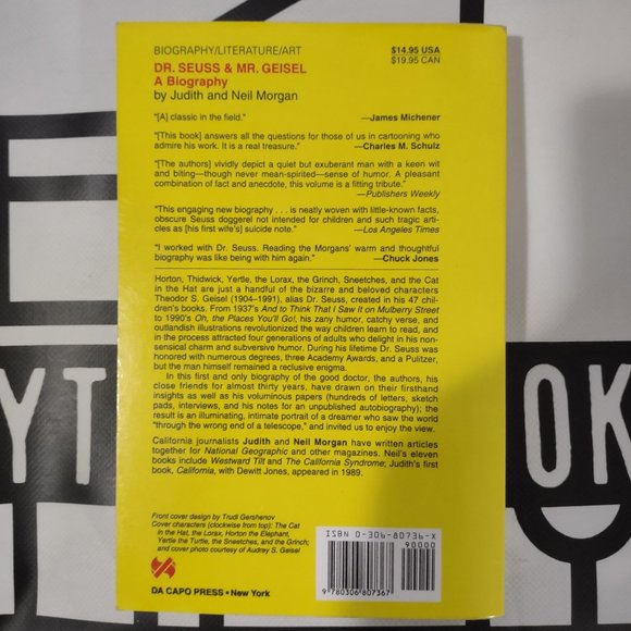 Dr. Seuss & Mr. Geisel: A Biography by Judith and Neil Morgan Paperback 1996 - Picture 2 of 5